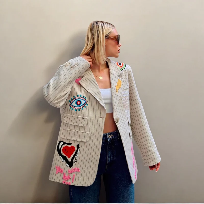 Blazer Jacket Ecru