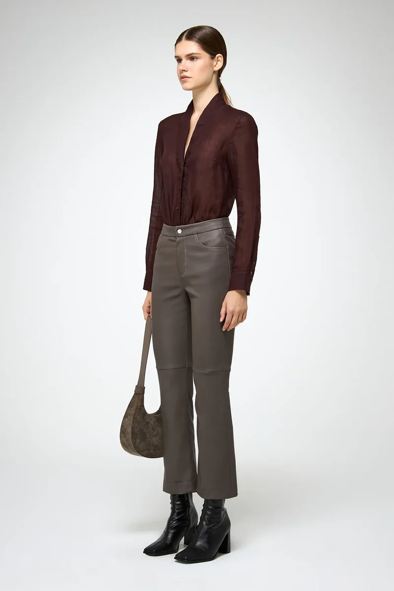 Ambre – Graue Lederhose