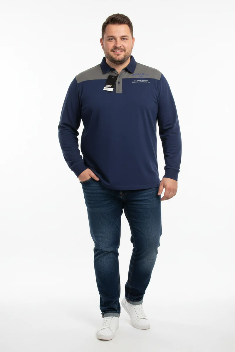 Allsize Sweat-Troyer Herren Übergröße in Blau