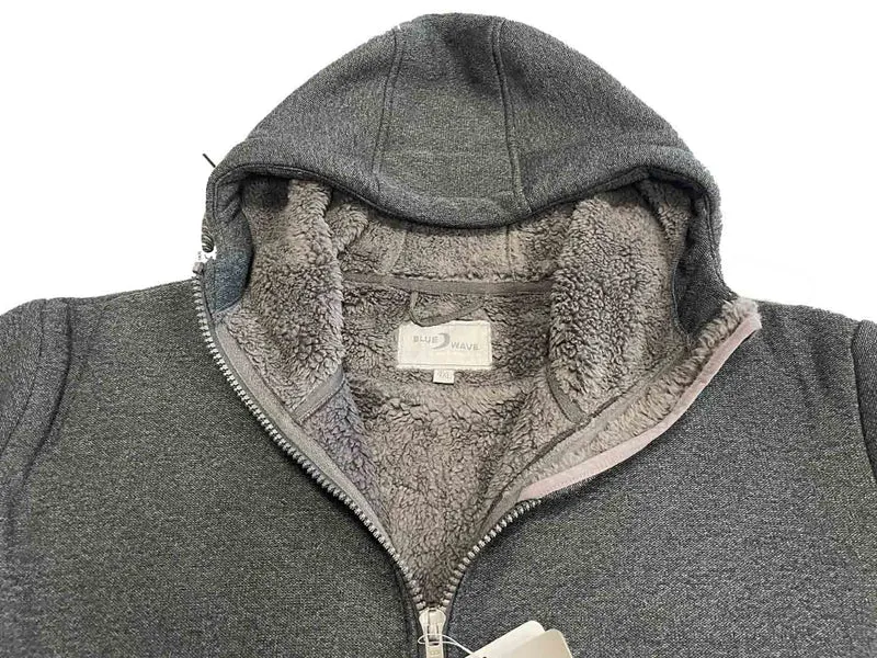 BlueWave Fleecejacke Herren Übergröße 4XL-8XL Anthrazit gefüttert