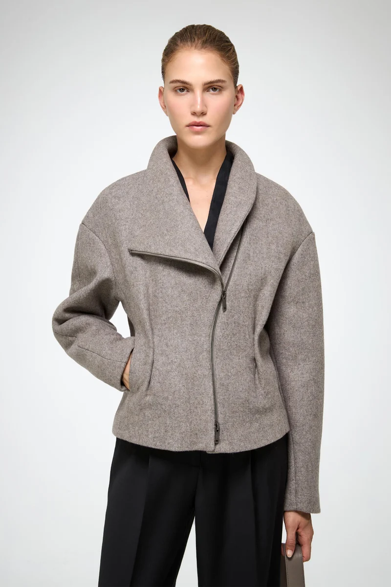Sofia – Graue Wolljacke