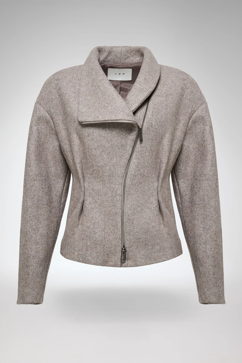 Sofia – Graue Wolljacke