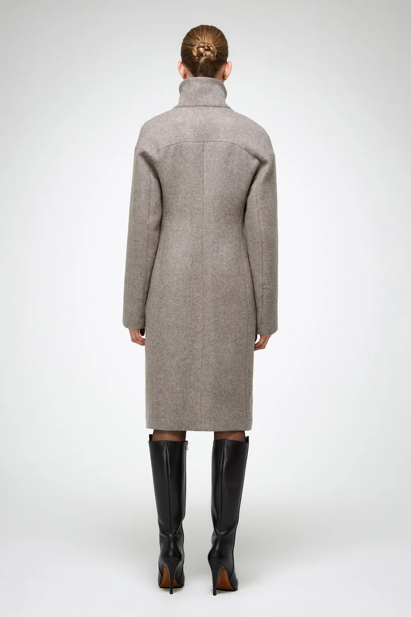 Zoelle – Grauer Wollmantel