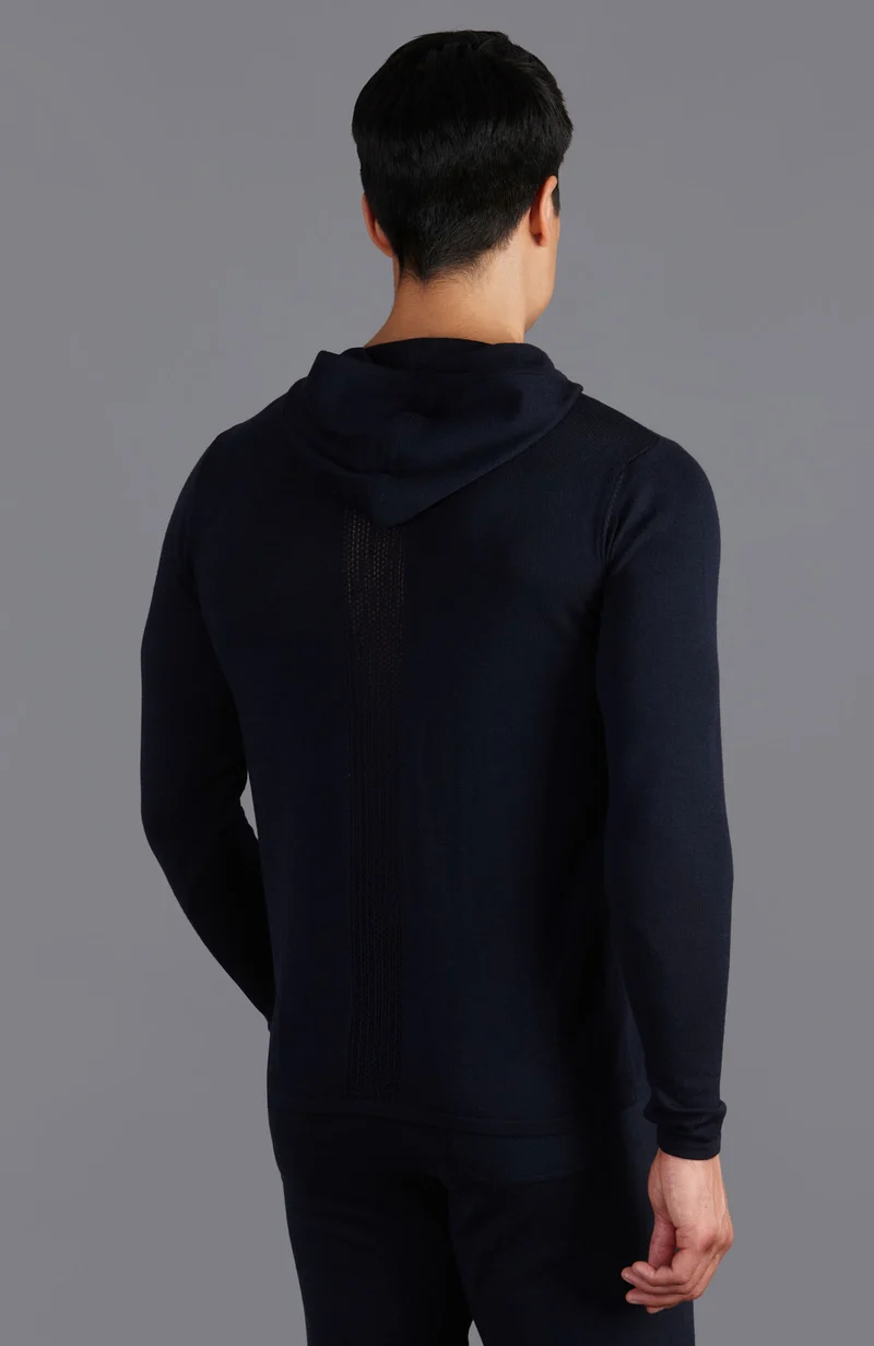 Schwerer Herren-Merino-Activewear-Kapuzenpullover