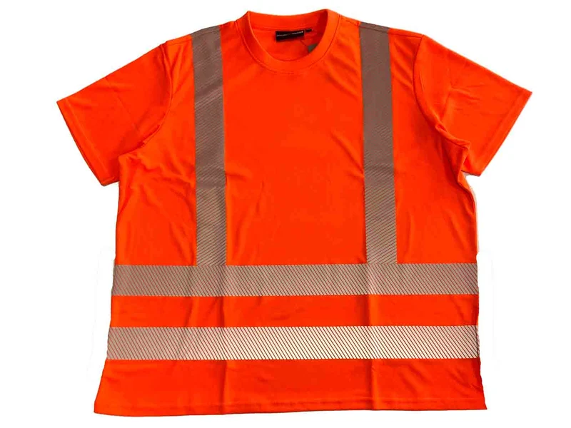 BigTiger Warn-T-Shirt Herren Übergröße 3XL-10XL, Gelb, Orange