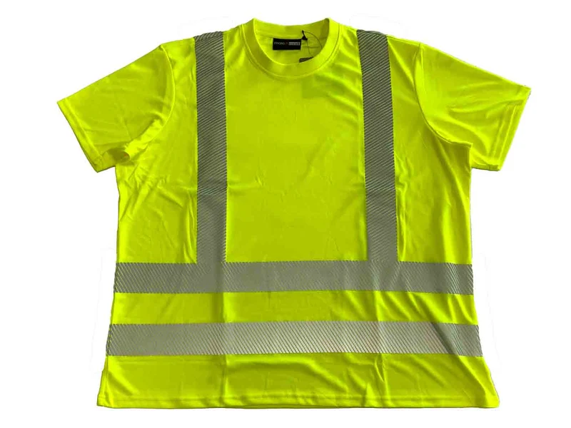 BigTiger Warn-T-Shirt Herren Übergröße 3XL-10XL, Gelb, Orange