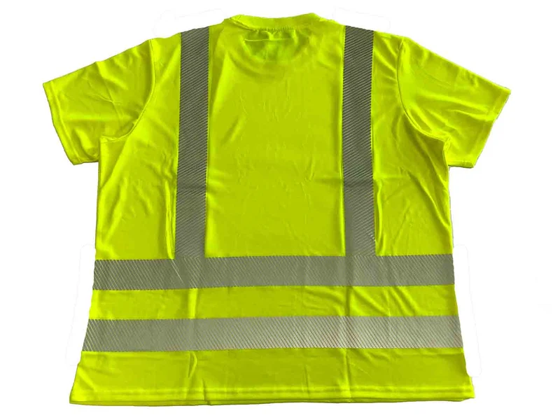 BigTiger Warn-T-Shirt Herren Übergröße 3XL-10XL, Gelb, Orange