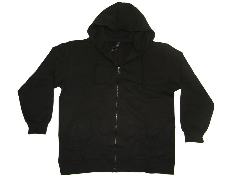 BigTiger Kapuzen-Sweat-Jacke Herren Übergröße 3XL-10XL, Schwarz / Navy
