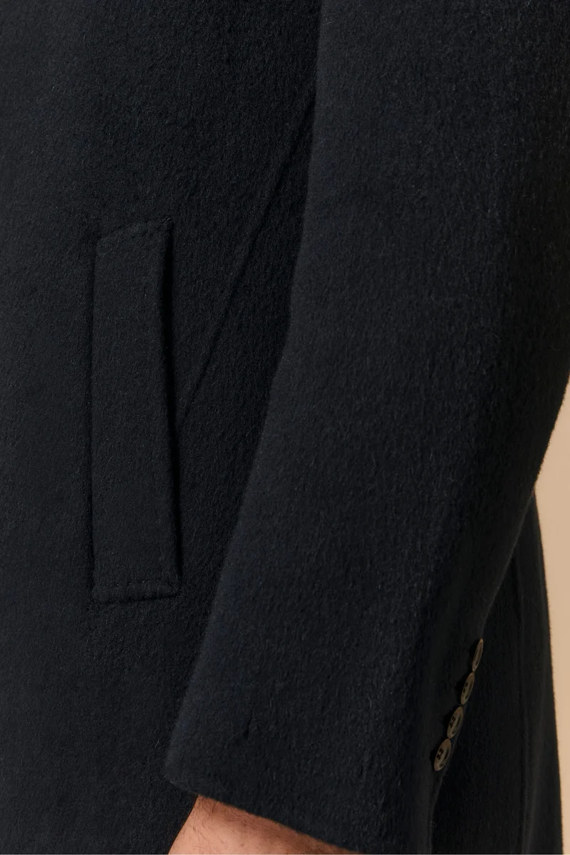 Cappotto in Lana con Gilet in Piuma - BLU
