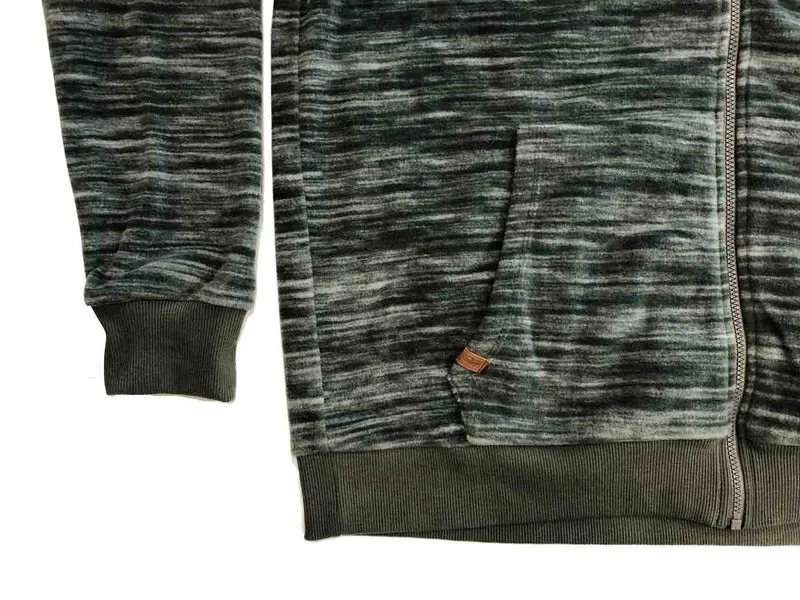 Brigg Kapuzen-Fleece-Jacke Herren Übergröße 4XL-10XL Olive Marine
