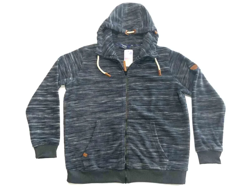 Brigg Kapuzen-Fleece-Jacke Herren Übergröße 4XL-10XL Olive Marine