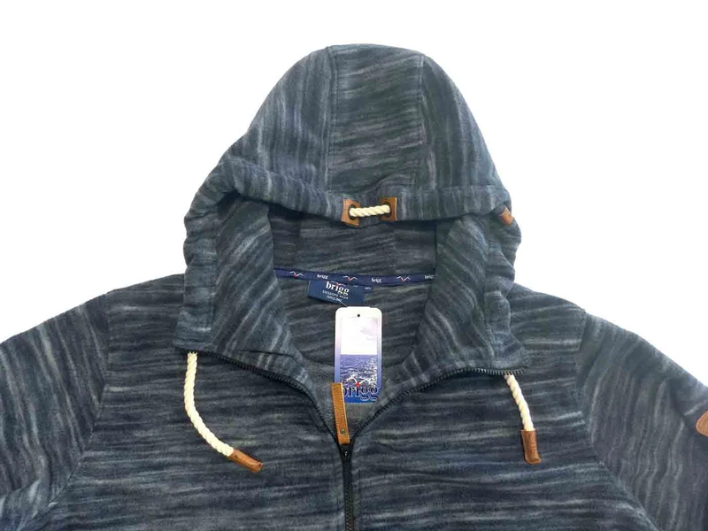 Brigg Kapuzen-Fleece-Jacke Herren Übergröße 4XL-10XL Olive Marine