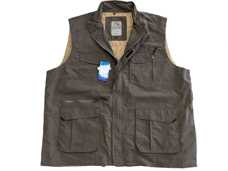 Brigg Weste Herren Übergröße 4XL-10XL Khaki Olive