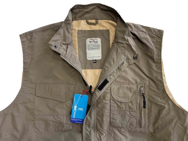 Brigg Weste Herren Übergröße 4XL-10XL Khaki Olive