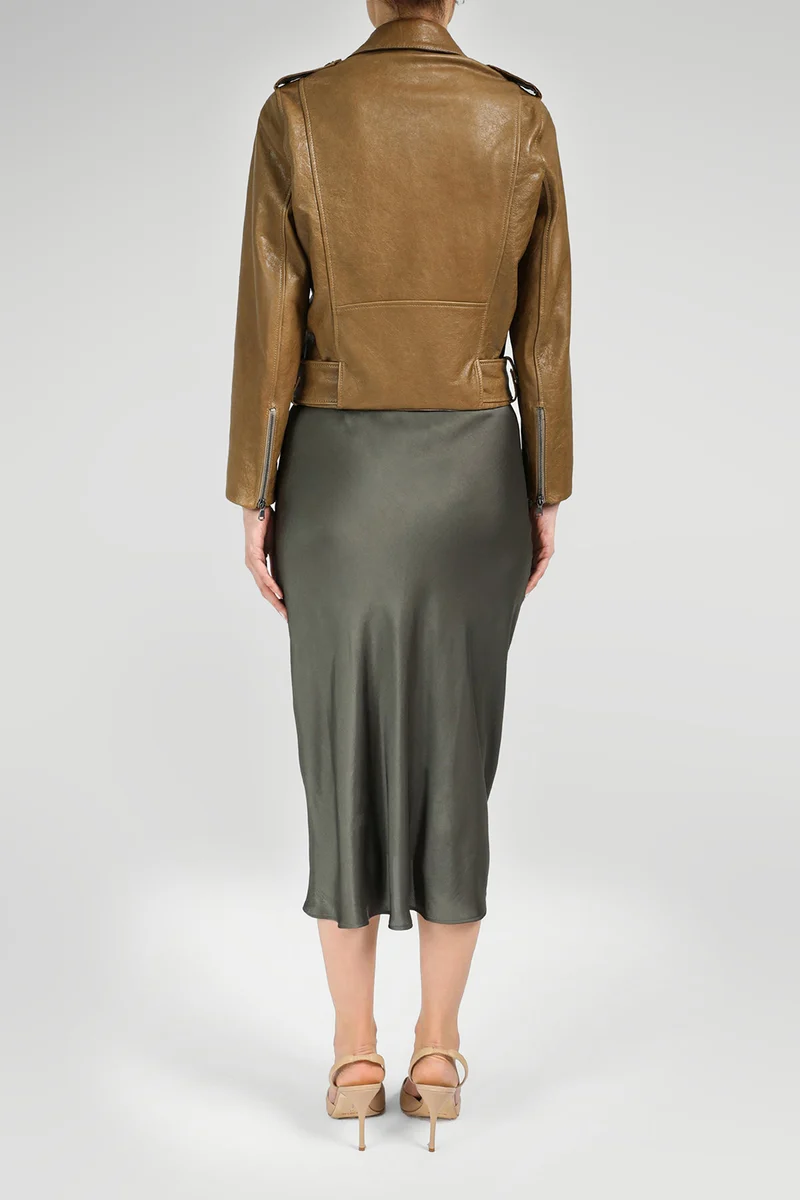 Camel Lederjacke