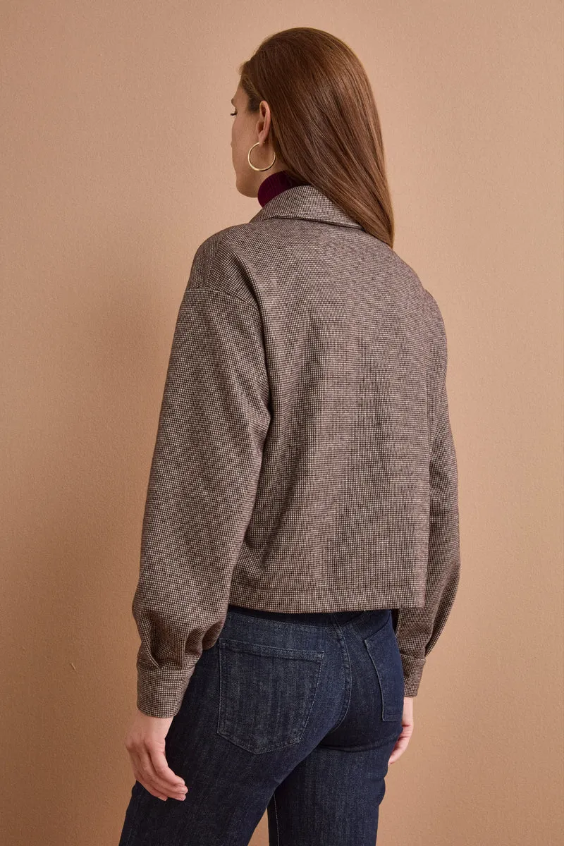 Giacca Overshirt Boxy con Tasche - P/P MORO