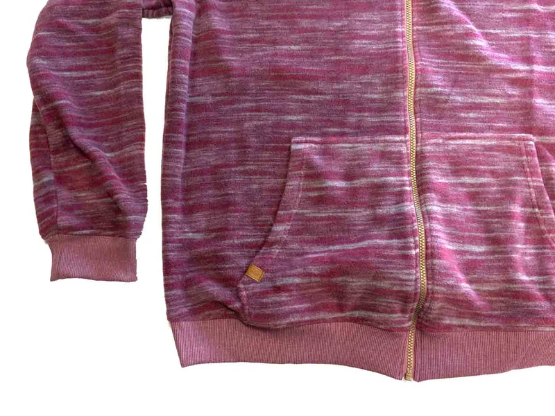Brigg Kapuzen-Fleece Jacke Herren Übergröße 3XL-10XL Weinrot