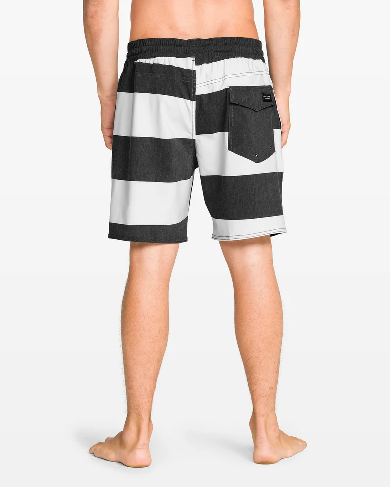 Psyche Cotton Trunk 17" Boardshorts - Black