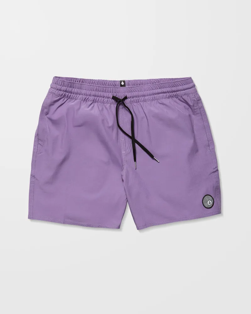 Lido Solid Trunk 16" Boardshorts - Violet