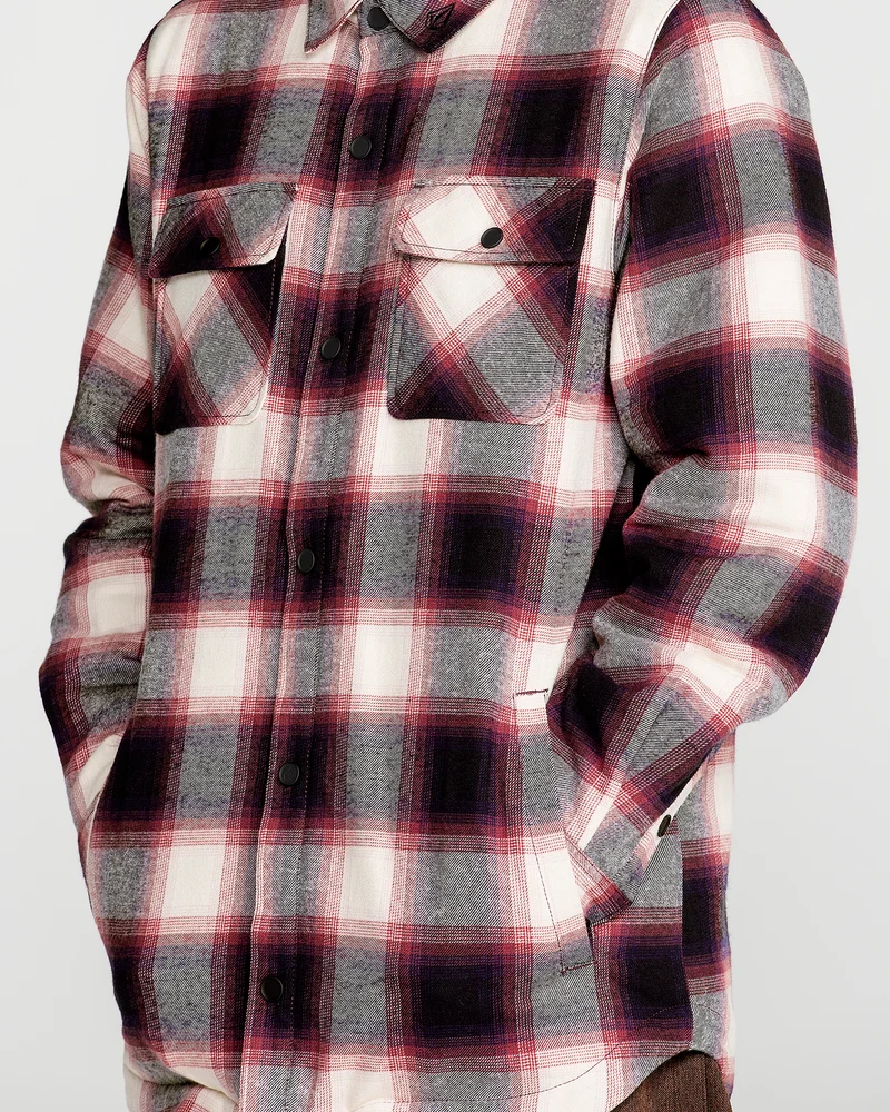 Enson Insulated Riding Flannel Jacke - Blue