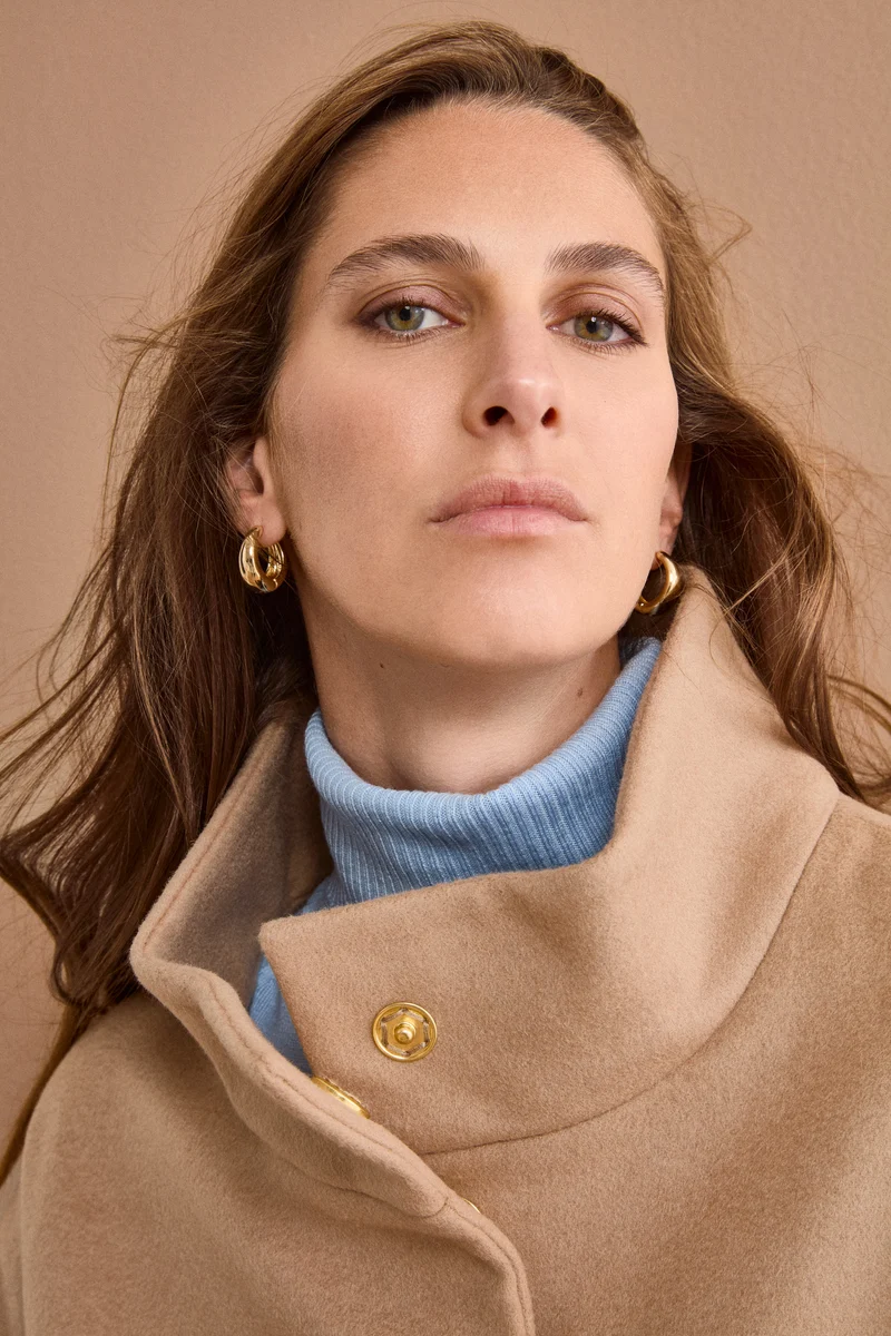 Cappotto Corto in Lana e Cashmere - CAMMELLO