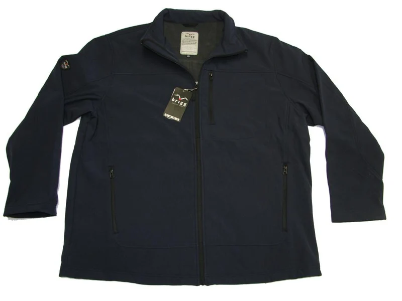 Brigg Softshell-Jacke Herren Übergröße 3XL - 10XL Schwarz