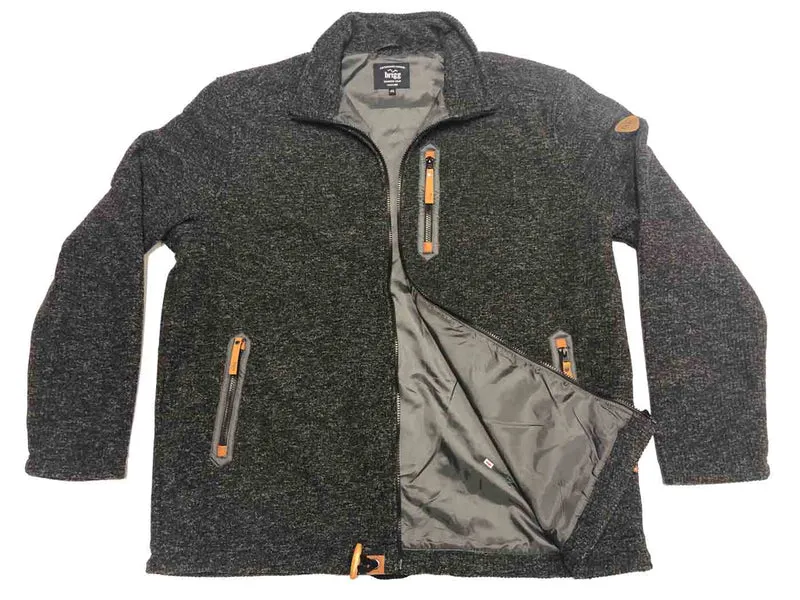 Brigg Fleecejacke Herren Übergröße 3XL-10XL Anthrazit Marine