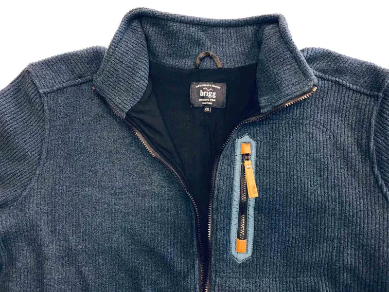 Brigg Fleecejacke Herren Übergröße 3XL-10XL Anthrazit Marine