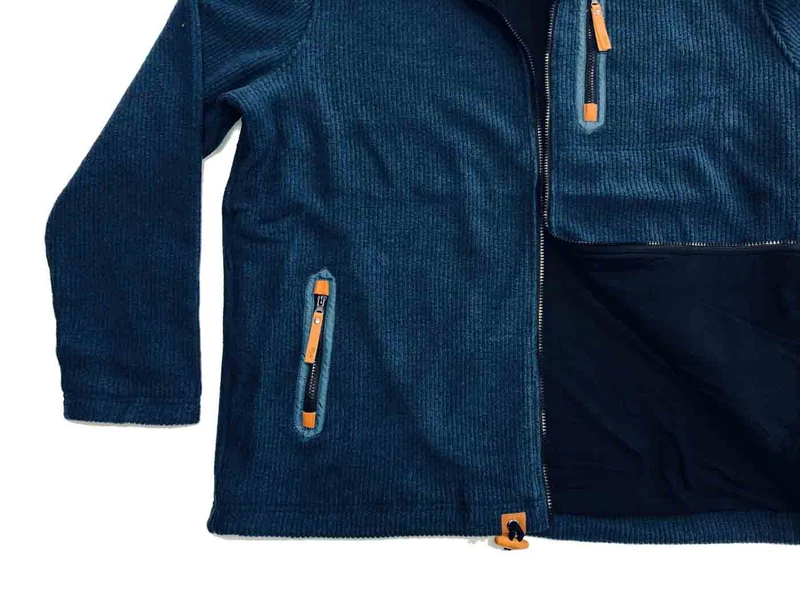 Brigg Fleecejacke Herren Übergröße 3XL-10XL Anthrazit Marine