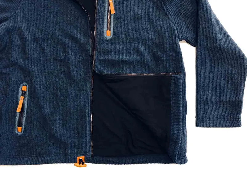 Brigg Fleecejacke Herren Übergröße 3XL-10XL Anthrazit Marine