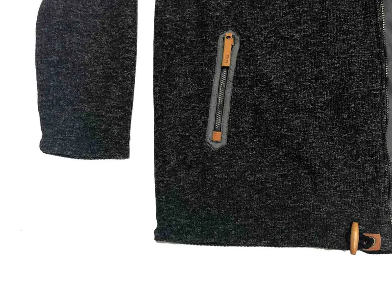 Brigg Fleecejacke Herren Übergröße 3XL-10XL Anthrazit Marine
