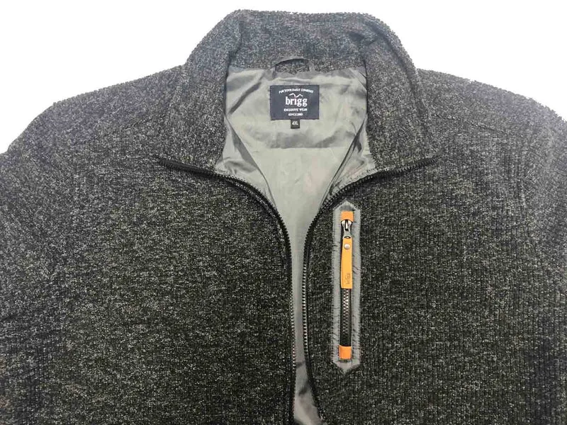 Brigg Fleecejacke Herren Übergröße 3XL-10XL Anthrazit Marine