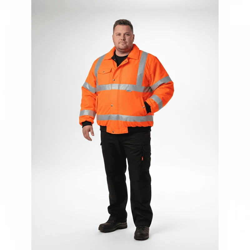 Terrax Warnschutz-Jacke Herren Übergröße 3XL-7XL, Orange