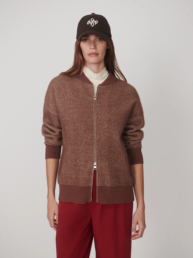 Zenia Zip Through Knit Jacket