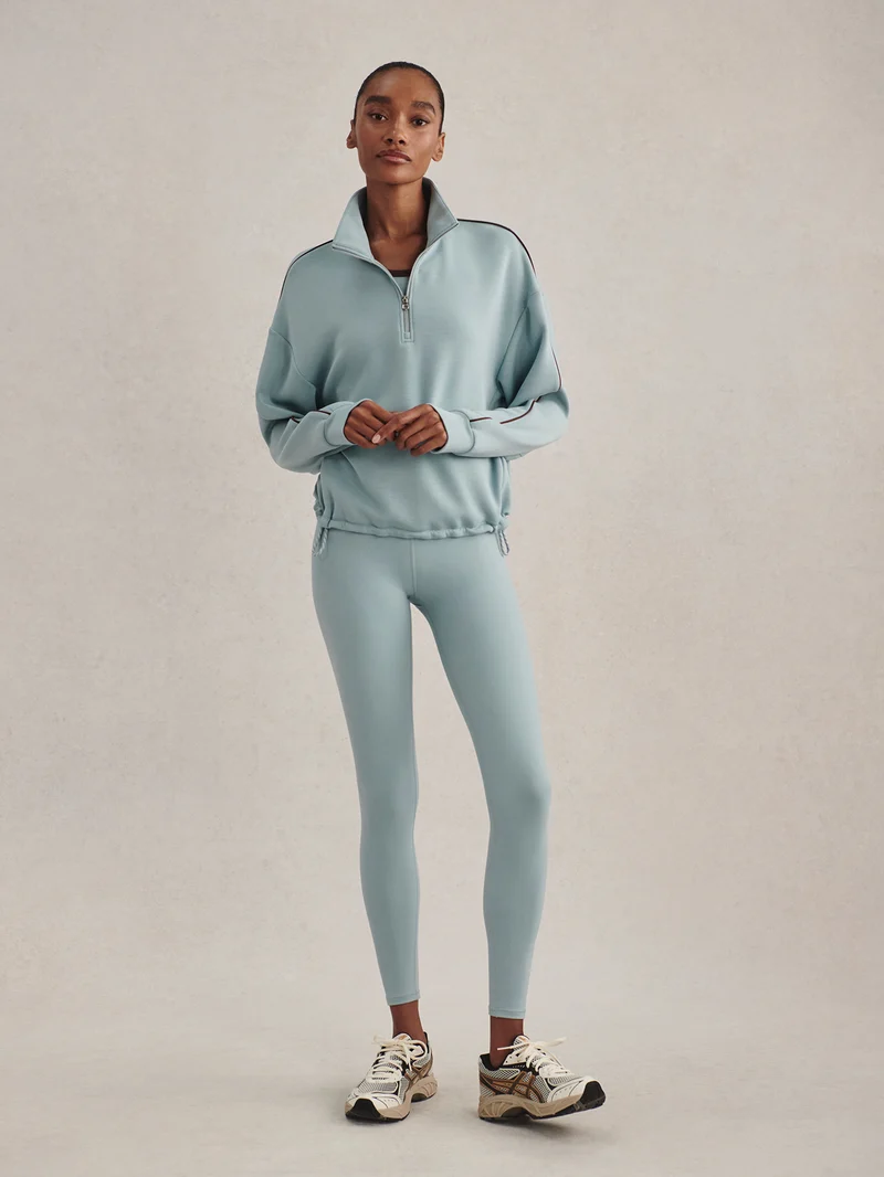 Sian Piped Half Zip Sweat