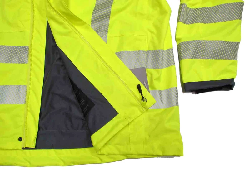 BigTiger Warnschutz-Jacke Herren Übergröße 3XL-10XL, Neon Gelb