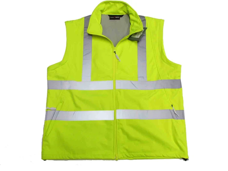 BigTiger Warnschutz-Jacke/Weste Herren Übergröße 3XL-12XL, Gelb, Orange