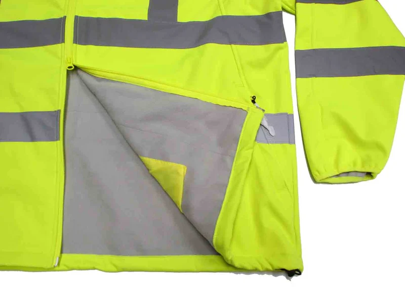 BigTiger Warnschutz-Jacke/Weste Herren Übergröße 3XL-12XL, Gelb, Orange