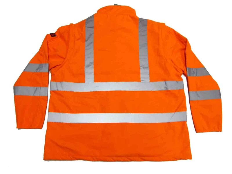 BigTiger Warnschutz-Jacke/Weste Herren Übergröße 3XL-12XL, Gelb, Orange