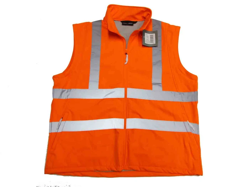 BigTiger Warnschutz-Jacke/Weste Herren Übergröße 3XL-12XL, Gelb, Orange