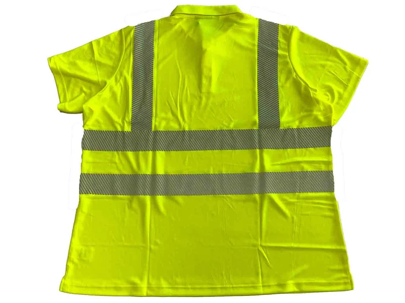 BigTiger Warn-Polo-Shirt Herren Übergröße 3XL-10XL, Orange, Gelb