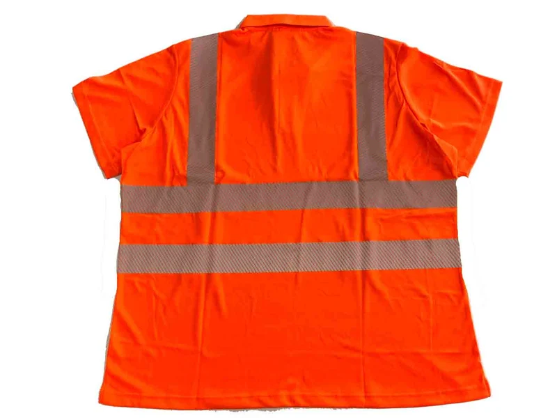 BigTiger Warn-Polo-Shirt Herren Übergröße 3XL-10XL, Orange, Gelb