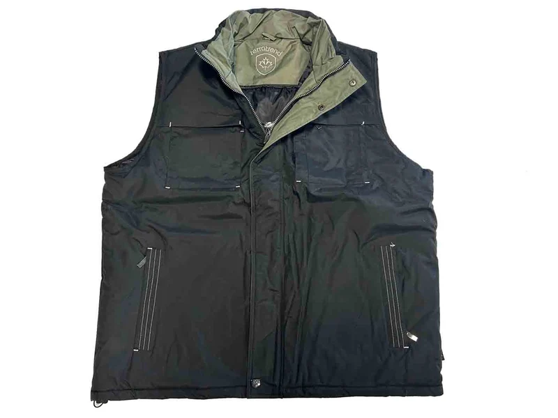 Terrax Winterweste Herren Übergröße 3XL Schwarz