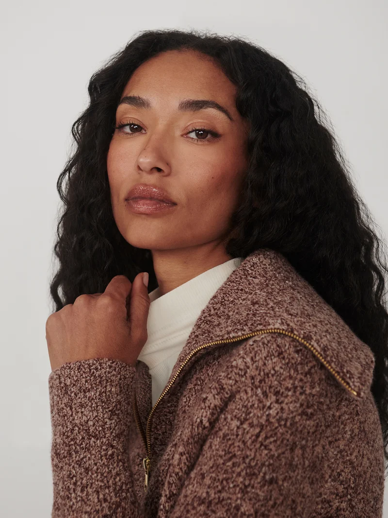 Sherida Half Zip Knit Sweater