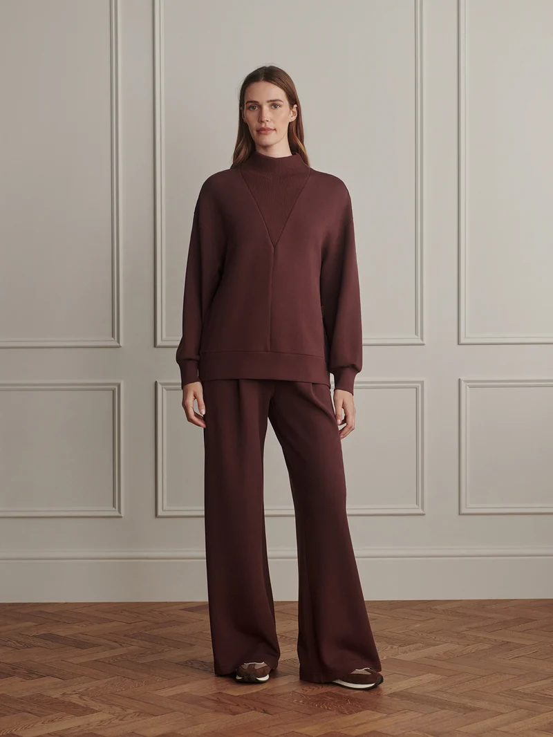 Novi Longline Mock Neck Sweater
