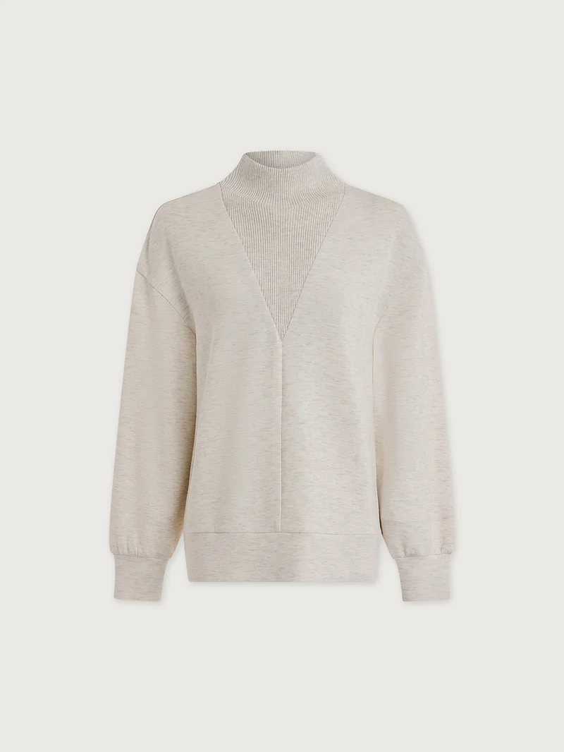 Novi Longline Mock Neck Sweater