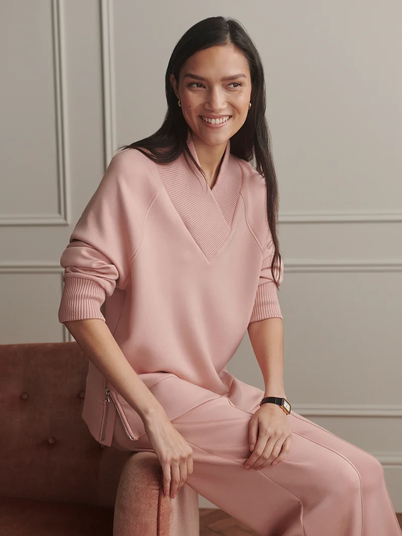 Macie Zip Hem Sweater
