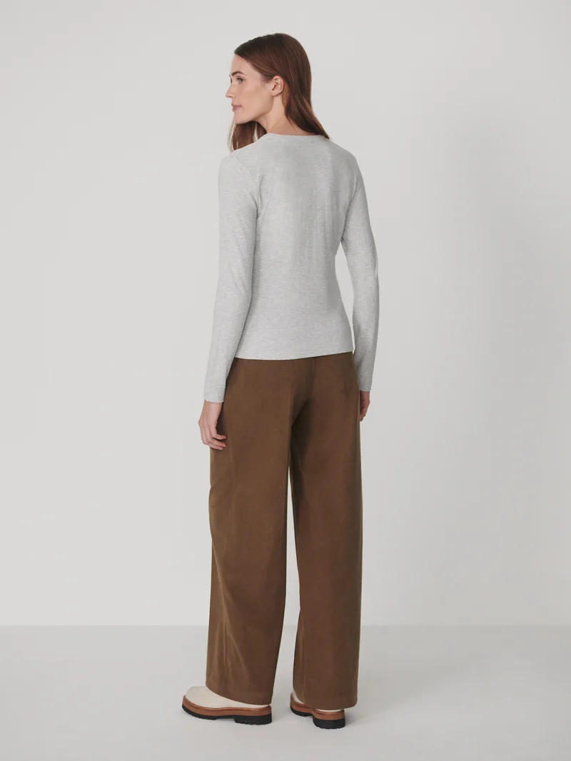 Kesia Long Sleeve Henley Tee