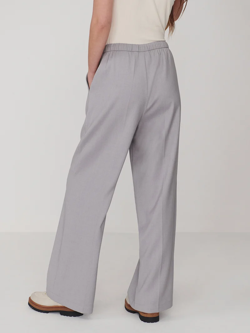 Soft Brushed Woven Wide Leg Pant