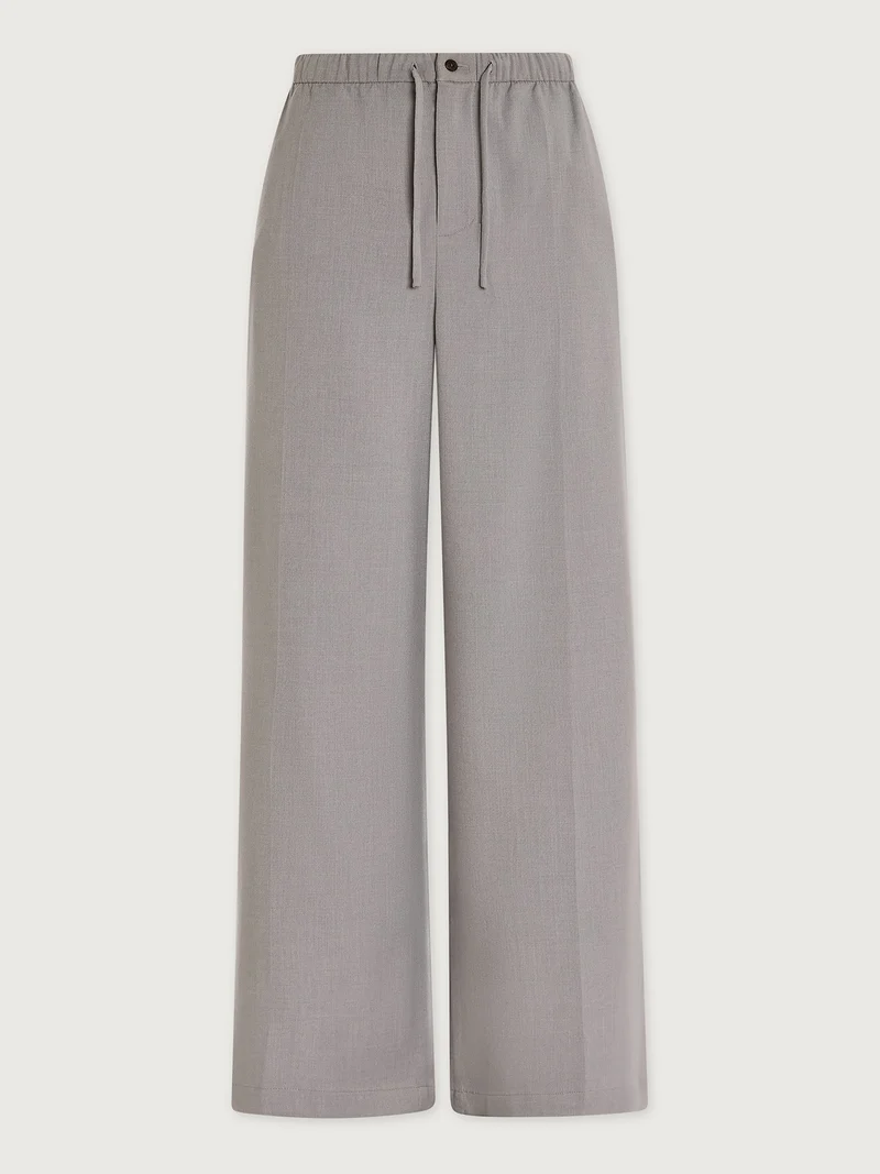 Soft Brushed Woven Wide Leg Pant
